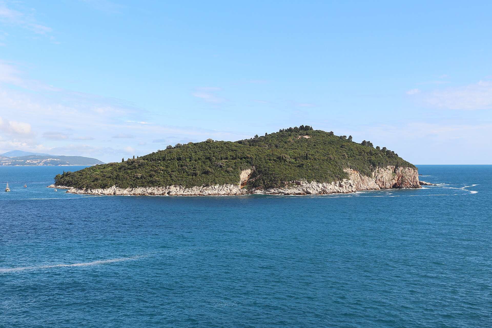 Lokrum island from Dubrovnik's walls
