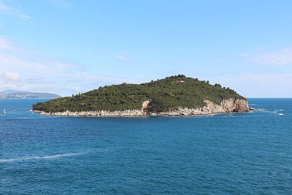 Lokrum island from Dubrovnik's walls